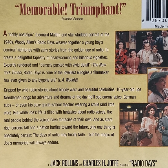 Factory Sealed "Radio Days" DVD - Picture 5 of 8